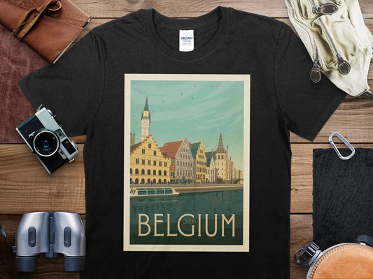 Vintage Belgium T-Shirt , Belgium Travel Shirt