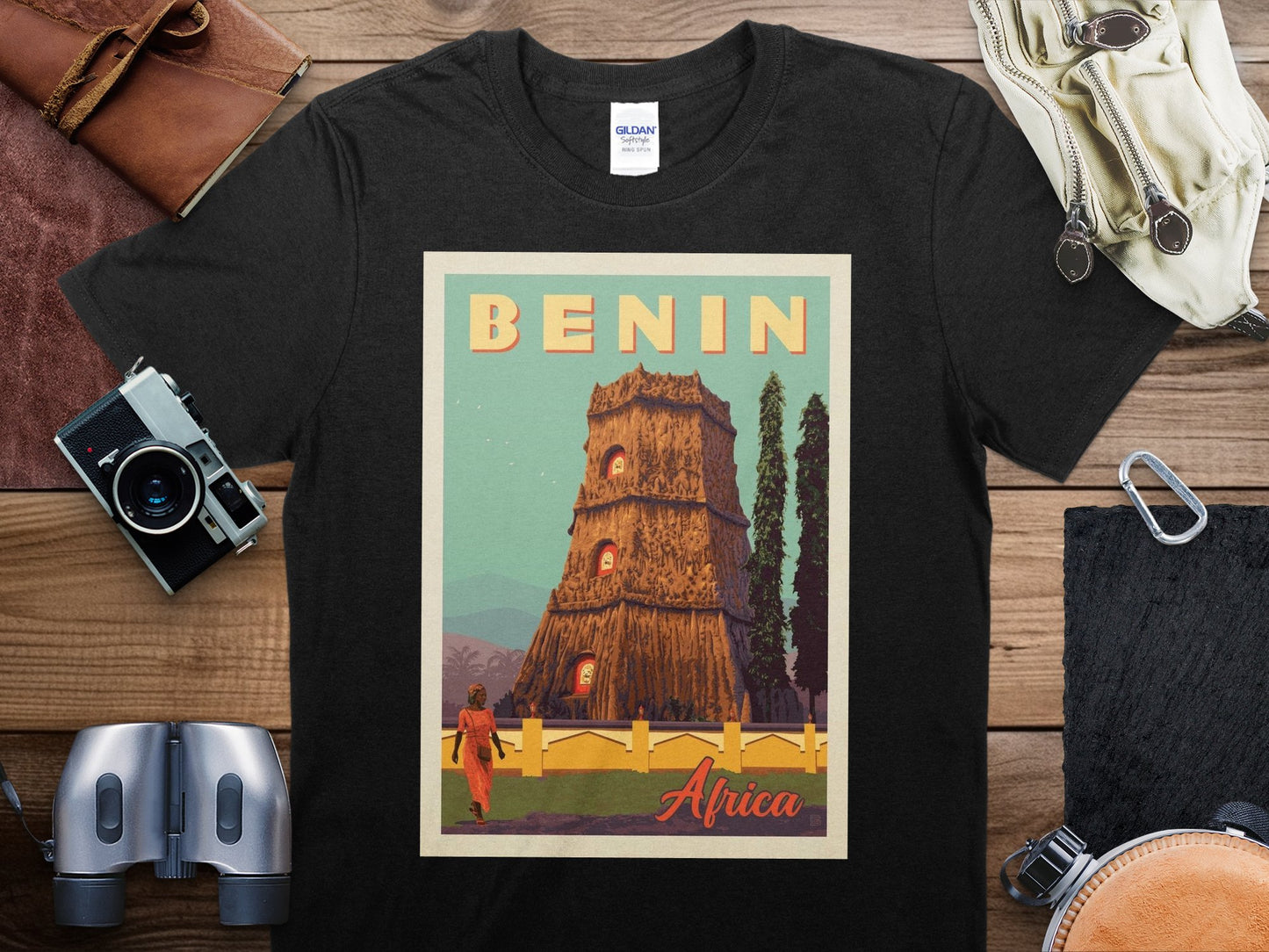 Vintage Benin Africa T-Shirt , Benin Africa Travel Shirt