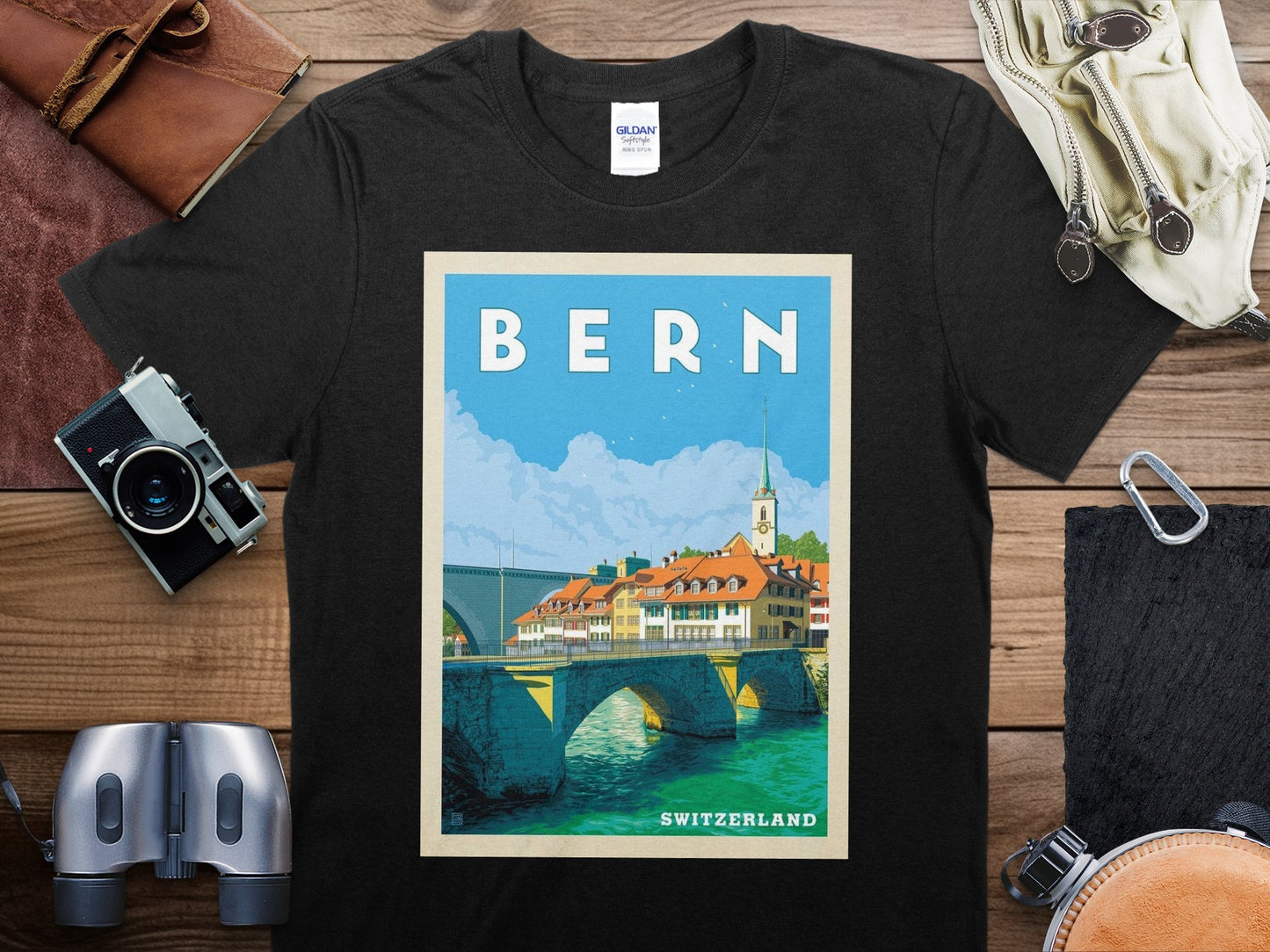 Vintage Bern T-Shirt , Bern Travel Shirt