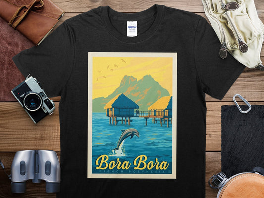 Vintage Bora Bora T-Shirt , Bora Bora Travel Shirt