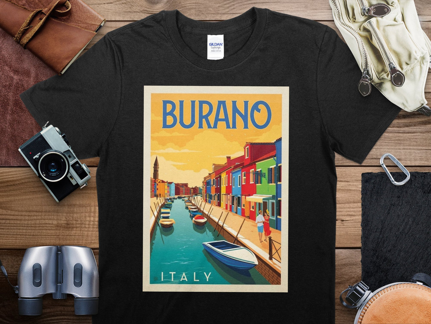 Vintage Burano Italy T-Shirt , Burano Italy Travel Shirt