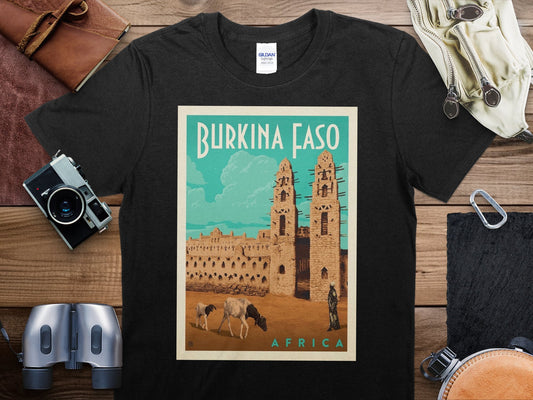 Vintage Burkina Faso Africa T-Shirt , Burkina Faso Africa Travel Shirt