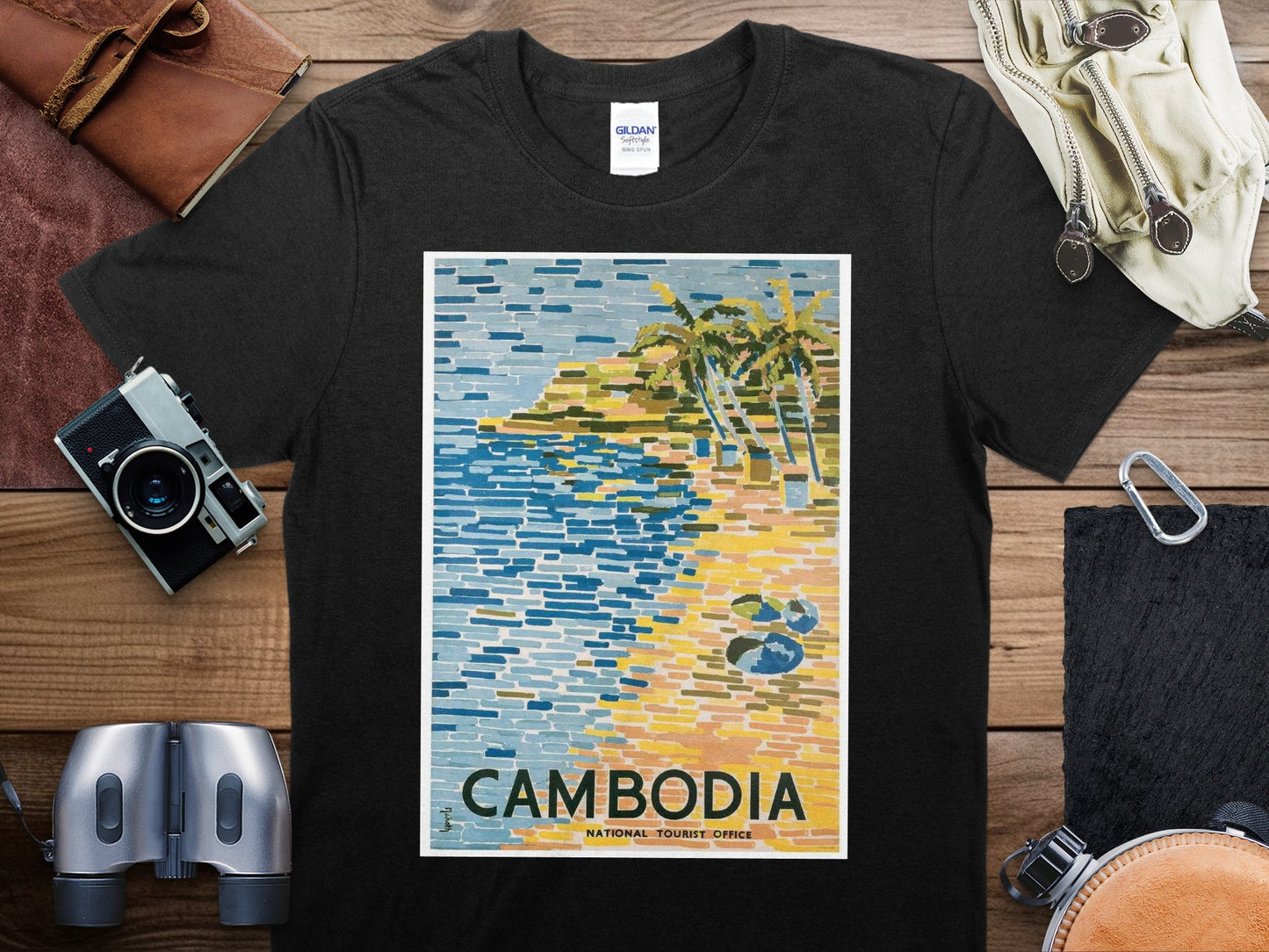 Vintage Cambodia T-Shirt , Cambodia Travel Shirt
