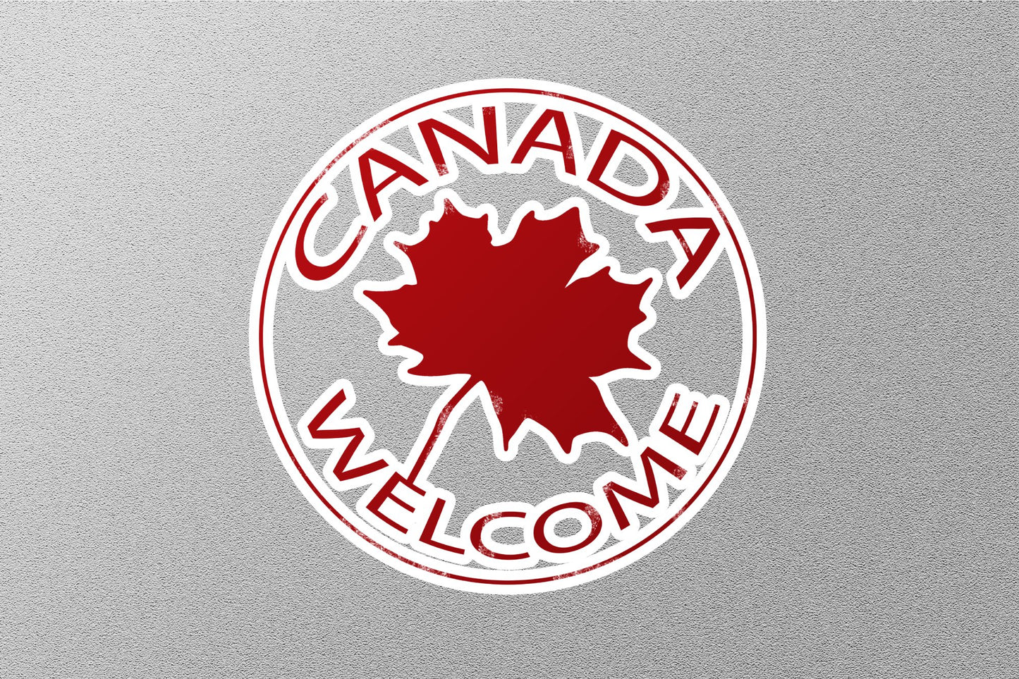 Wholesale Canada Red Travel Stamp Sticker