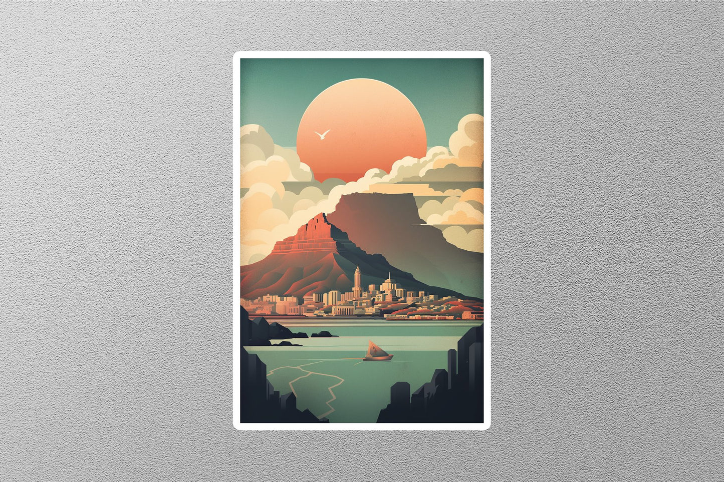 Wholesale Vintage Cape Town Travel Sticker