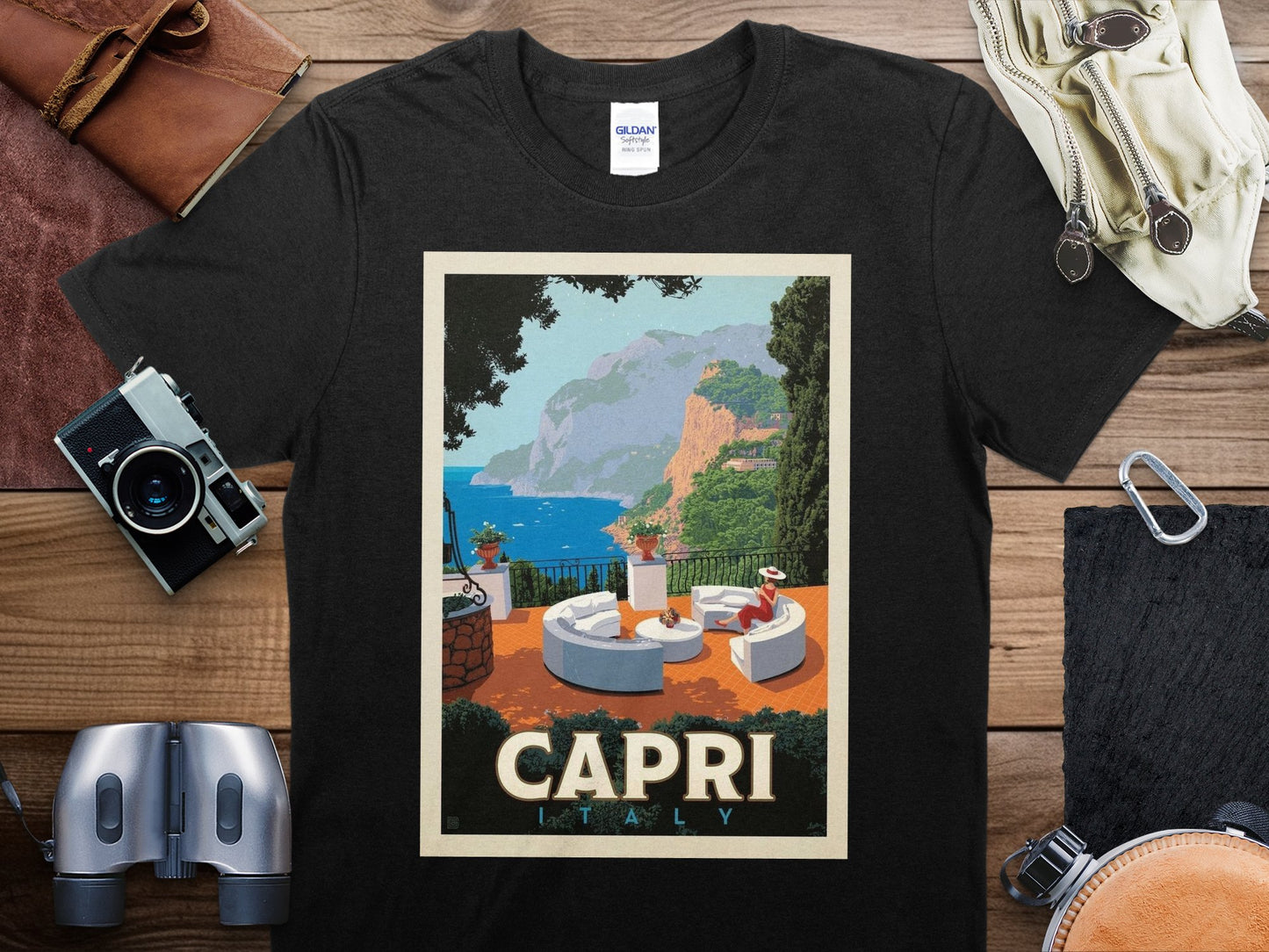 Vintage Capri Italy T-Shirt, Capri Italy Travel Shirt