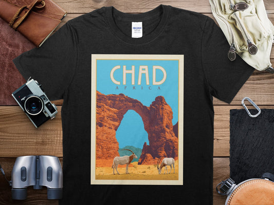 Vintage Chad Africa T-Shirt , Chad Africa Travel Shirt