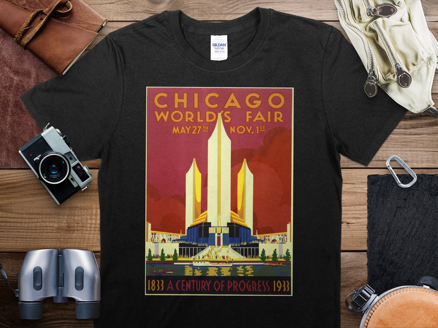 Vintage Chicago T-Shirt , Chicago Travel Shirt