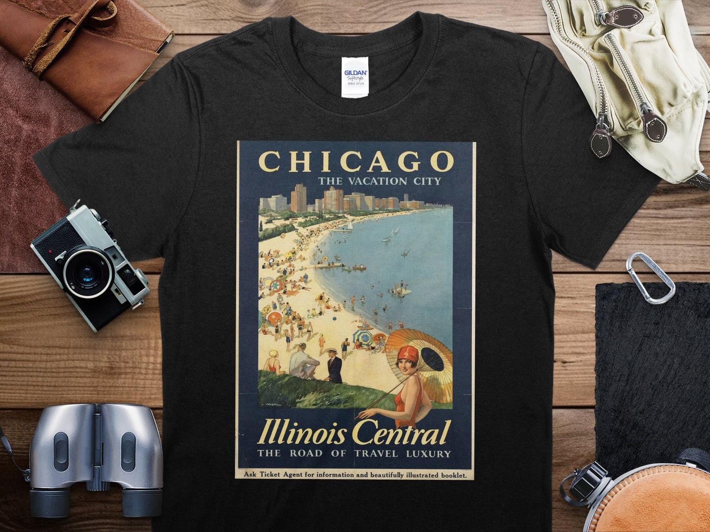 Vintage Chicago T-Shirt , Chicago Travel Shirt