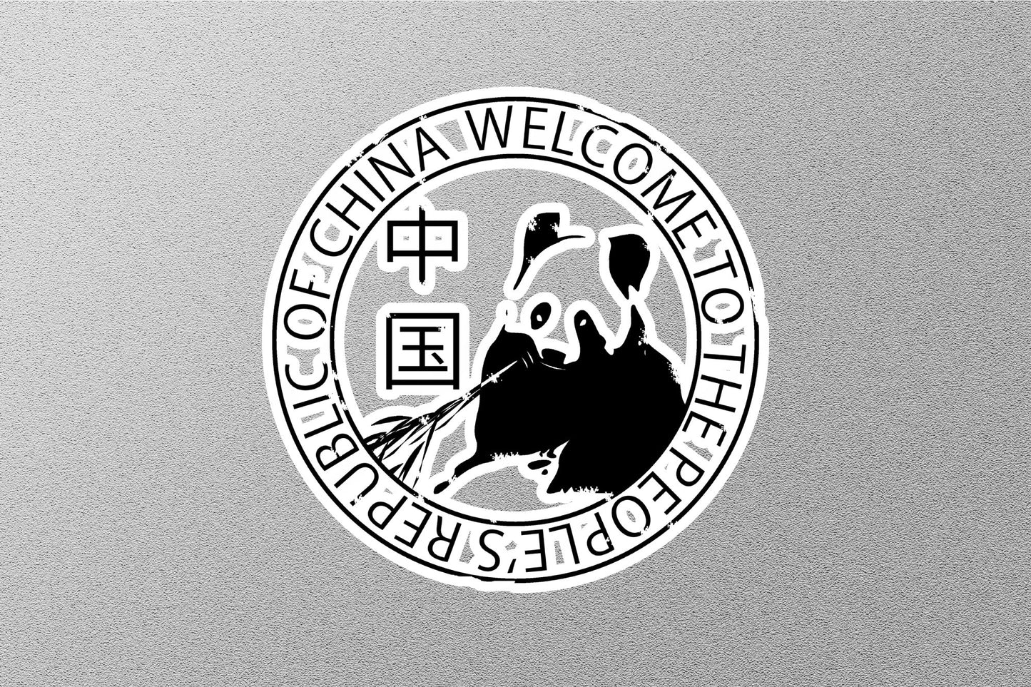 Wholesale China Black Travel Stamp Sticker