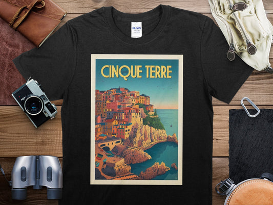 Vintage Cinque Terre T-Shirt , Cinque Terre Travel Shirt