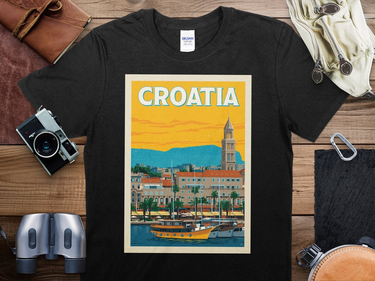 Vintage Croatia T-Shirt, Croatia Travel Shirt