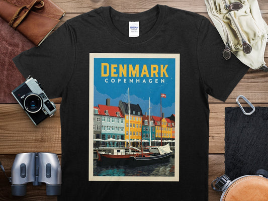 Vintage Denmark T-Shirt, Denmark Travel Shirt