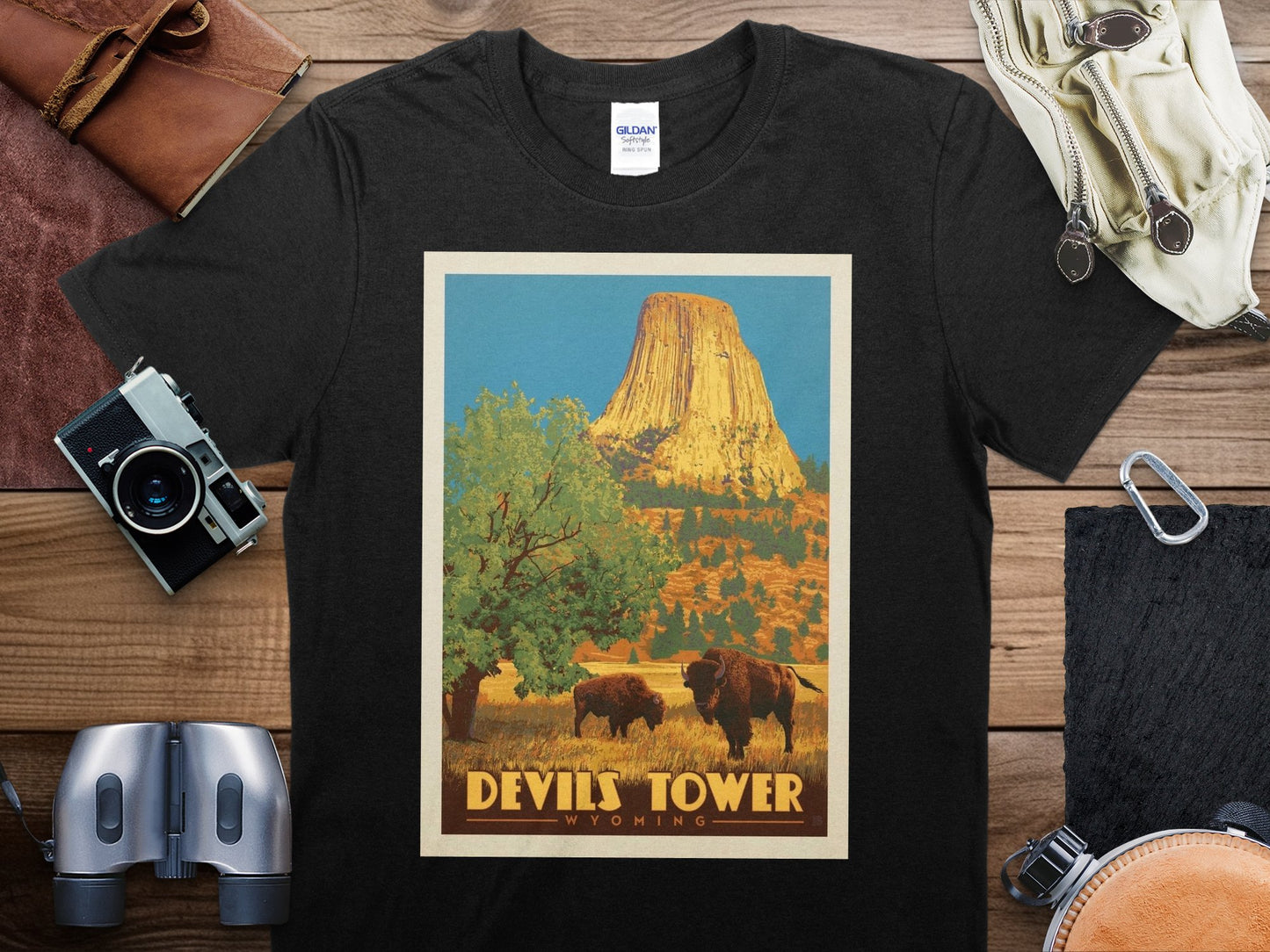 Vintage Devils Tower T-Shirt, Devils Tower Travel Shirt