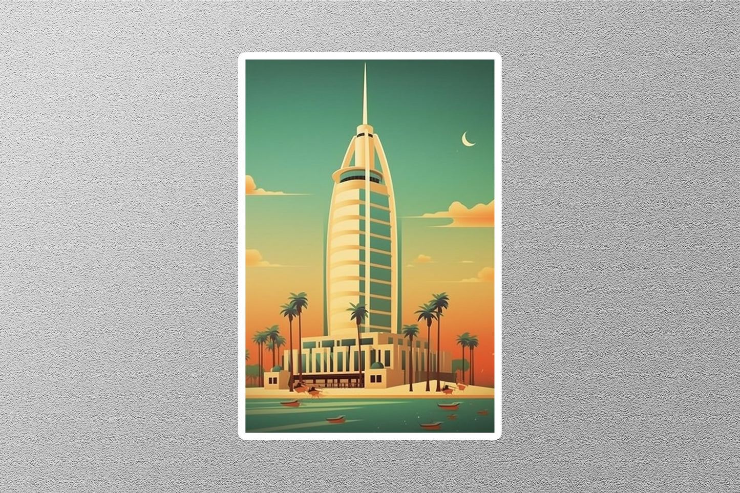 Wholesale Vintage Dubai Travel Sticker