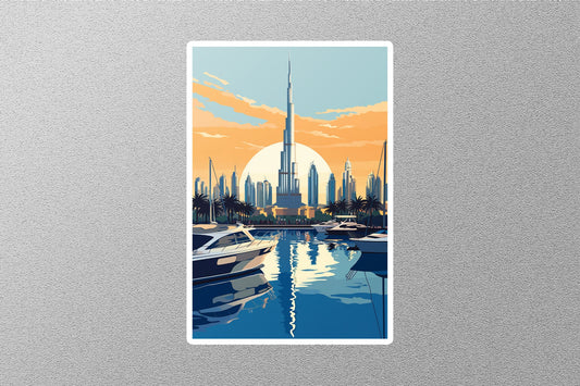 Wholesale Vintage Dubai 3 Travel Sticker