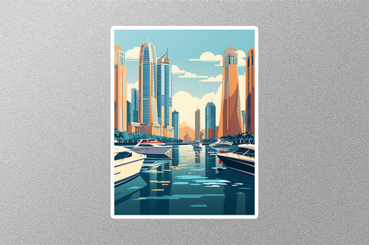 Wholesale Vintage Dubai 4 Travel Sticker