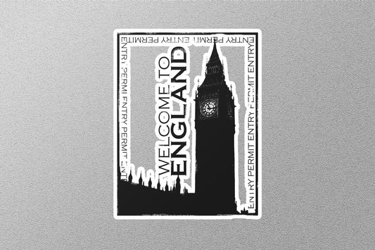 Wholesale England Black Travel Stamp Sticker
