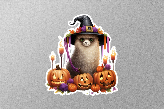 Great Ferret Pumpkin Halloween Sticker