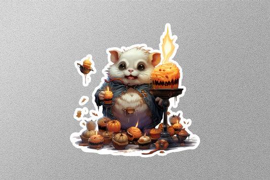 Hamster Meme Halloween Sticker