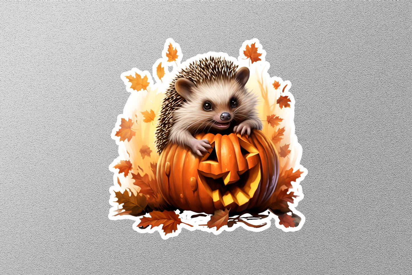 Funny Hedgehog Halloween Sticker