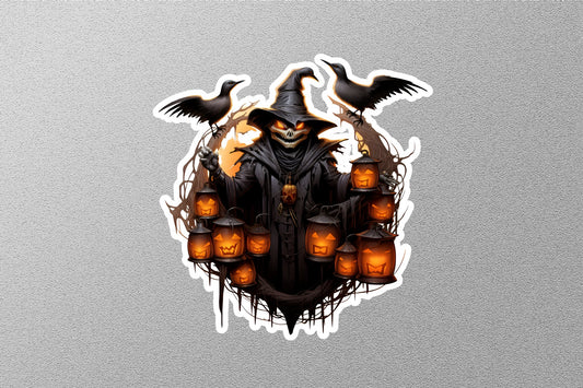 Spooky Jack' O Lantern Halloween Sticker