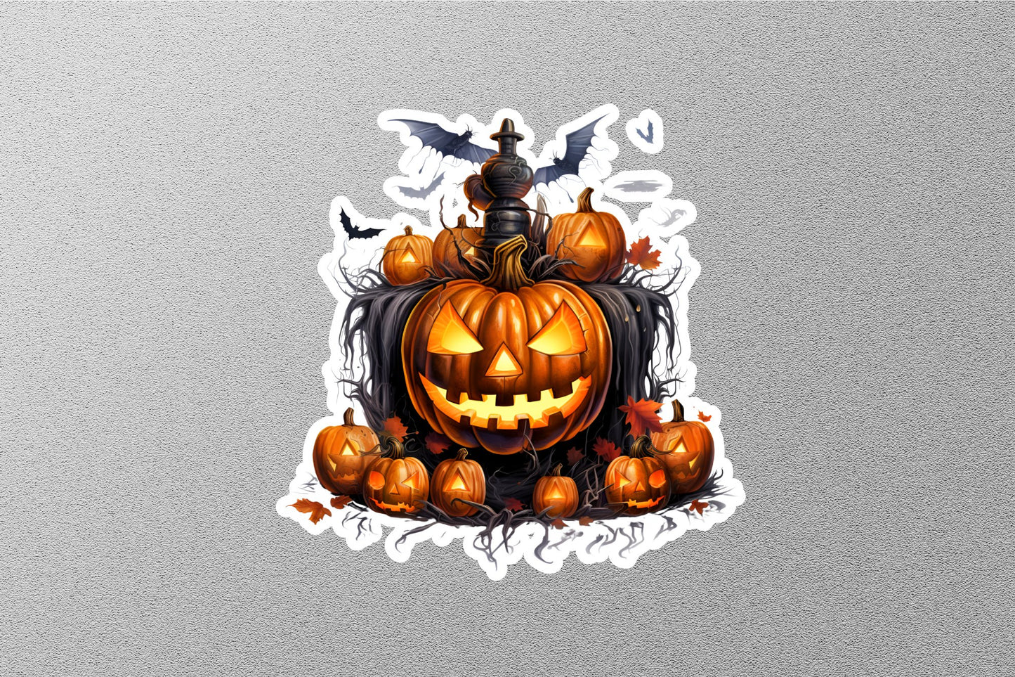 Wholesale Halloween Yellow With Pumpkin Sticker