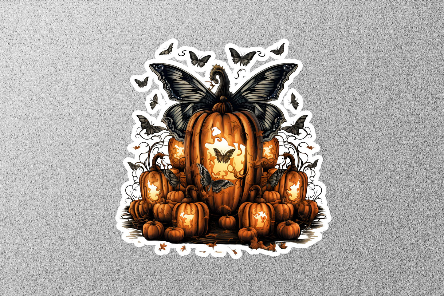 Thankful Pumpkins Halloween Sticker