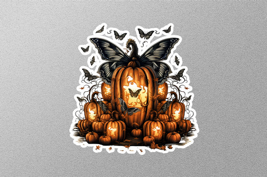 Thankful Pumpkins Halloween Sticker