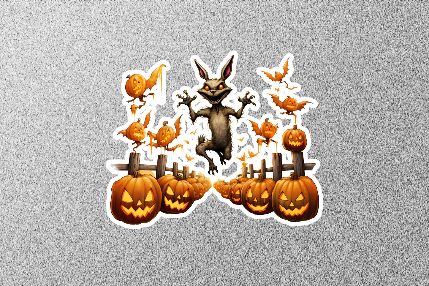 Witch Cat Halloween Sticker