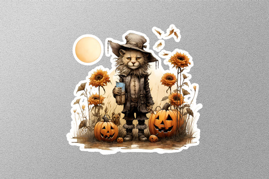 Cute Baby Lion Halloween Sticker