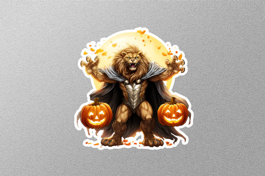 Lions Mascot Halloween Sticker