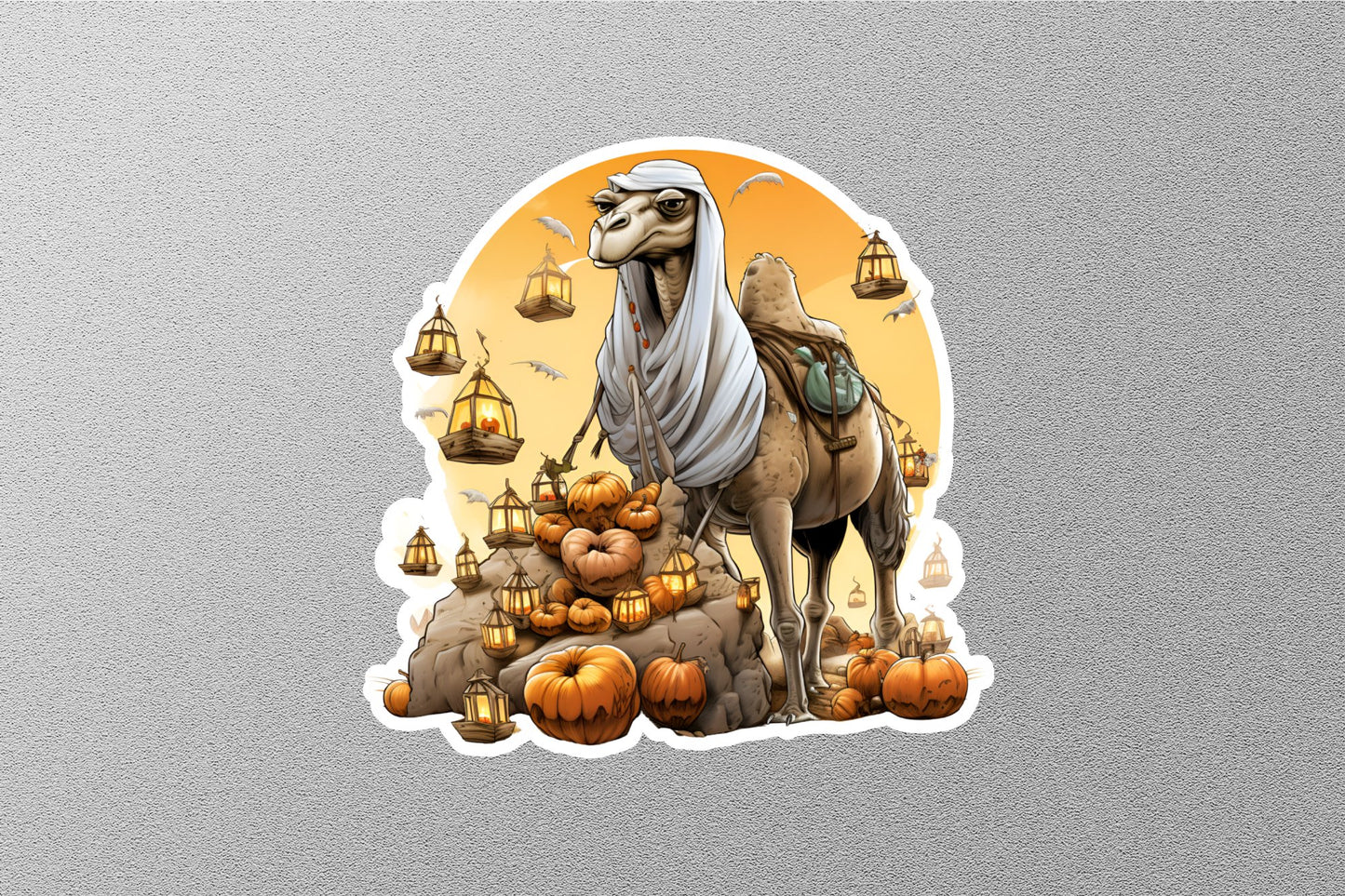 Camel Cavalry Halloween Sticker