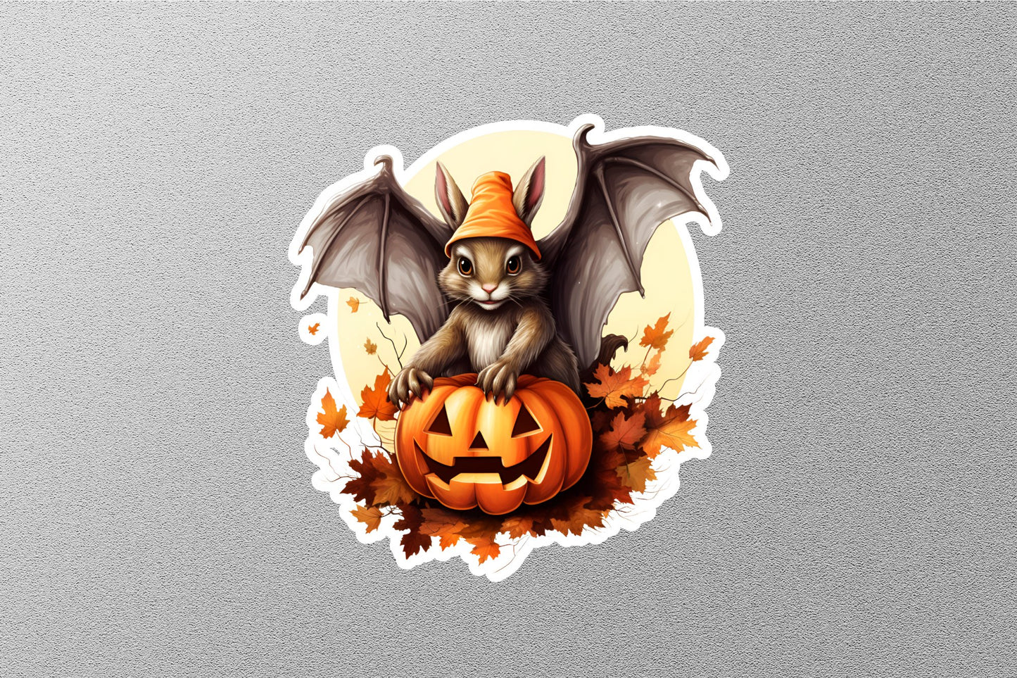 Wholesale Squirrel  Bat With Halloween Pumpkins Sticker
