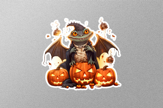 Wholesale Witch Bat With Halloween Pumpkins Sticker