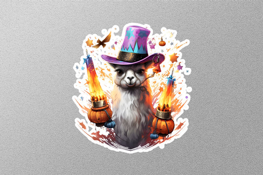 Llama Halloween Sticker