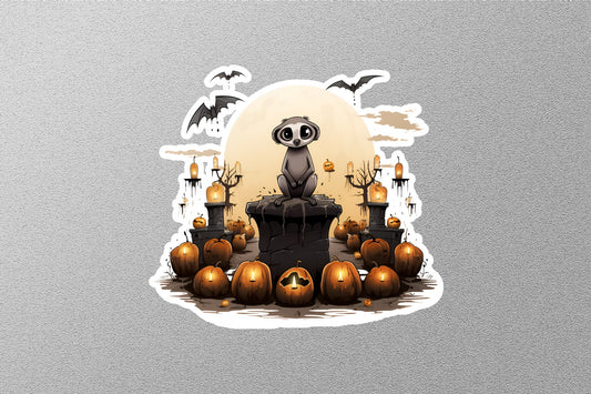 Cute Kawaii With Halloween Pumpkins Sticker