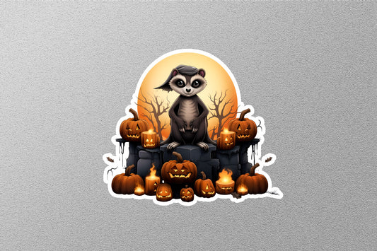 Cute Kawaii With Halloween Pumpkins Sticker