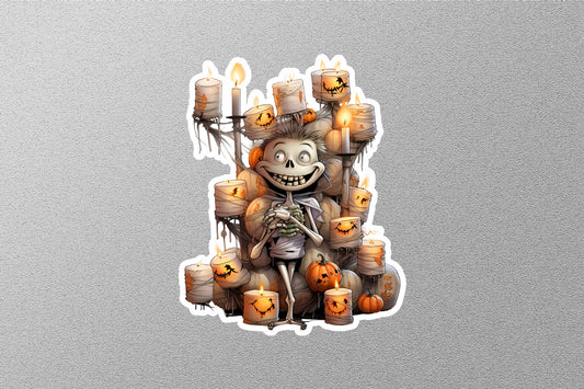 Skeleton Halloween Sticker