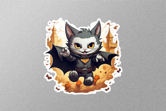 Planet Meow Halloween Sticker