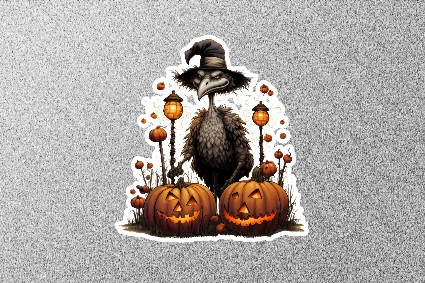 Scary Pumpkins Halloween Sticker