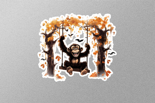 Monkey Halloween Sticker