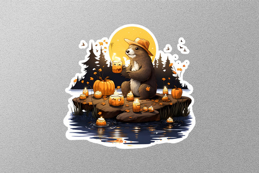 Cute Bear Halloween Sticker