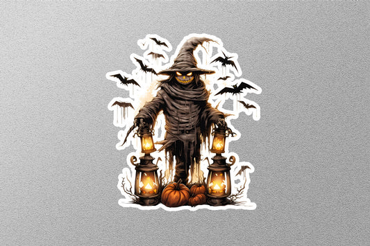 Wholesale Scarecrow With Pumpkins Halloween Sticker