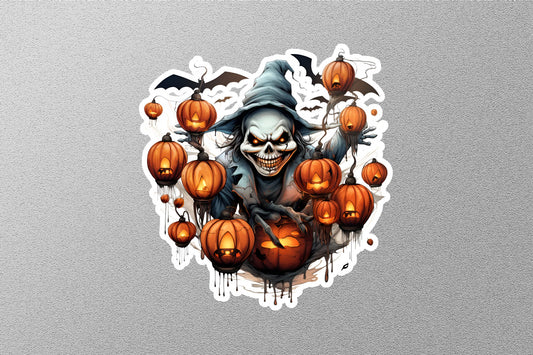 Wholesale Scary Joker With Evil Pumpkins Halloween Sticker