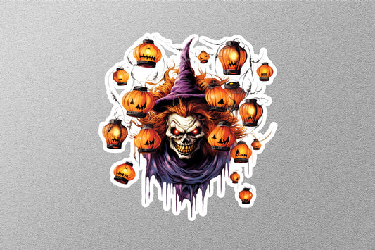 Wholesale Joker With Pumpkins Light Halloween Sticker