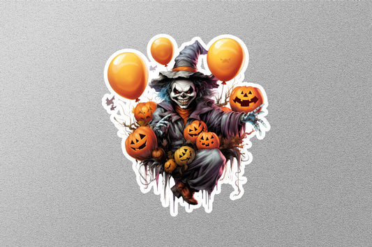 Wholesale Joker With Balloons And Pumpkins Halloween Sticker