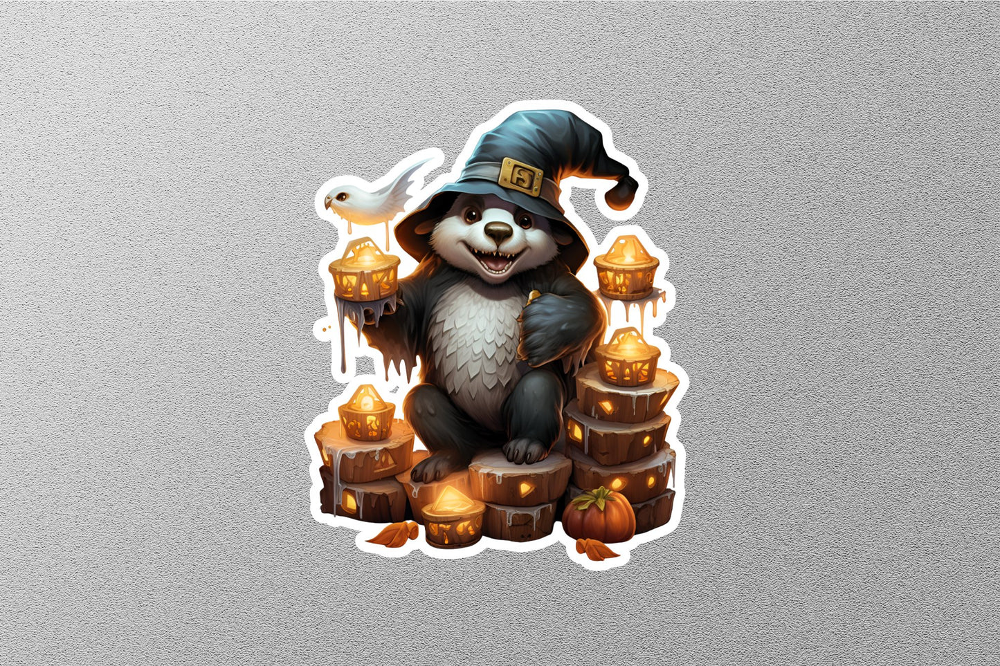 Cute Bear Halloween Sticker
