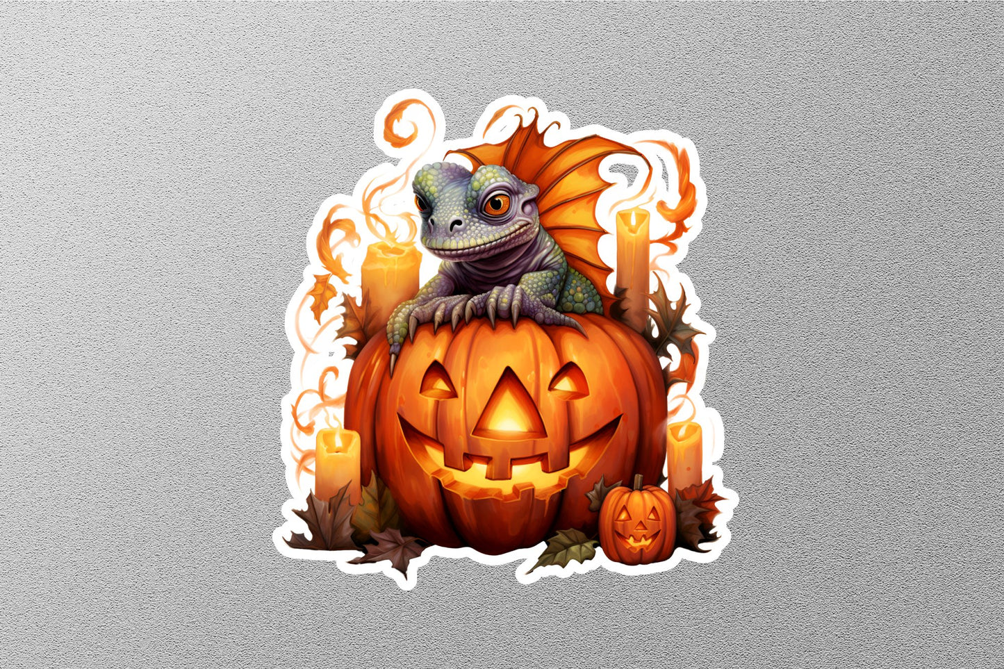 Pumpkin Dragon Halloween Sticker
