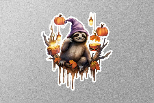 Cute Panda With Hat Halloween Sticker